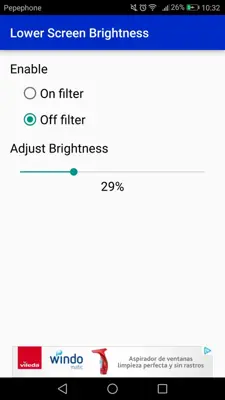 Lower Screen Brightness android App screenshot 0