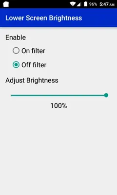 Lower Screen Brightness android App screenshot 10