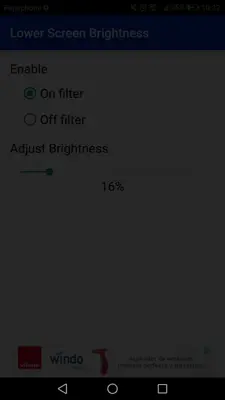 Lower Screen Brightness android App screenshot 2